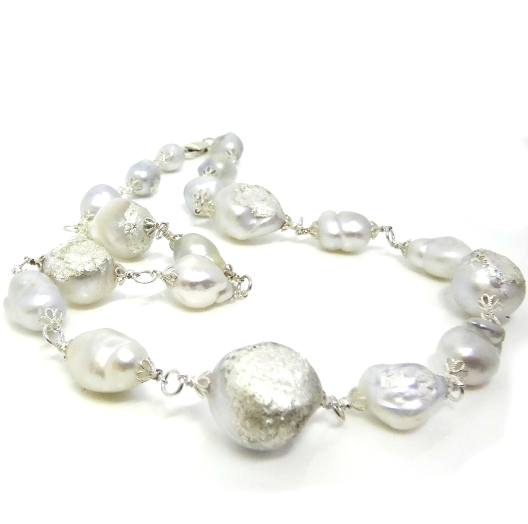 Kintsugi Collection White South Sea Pearls Necklace